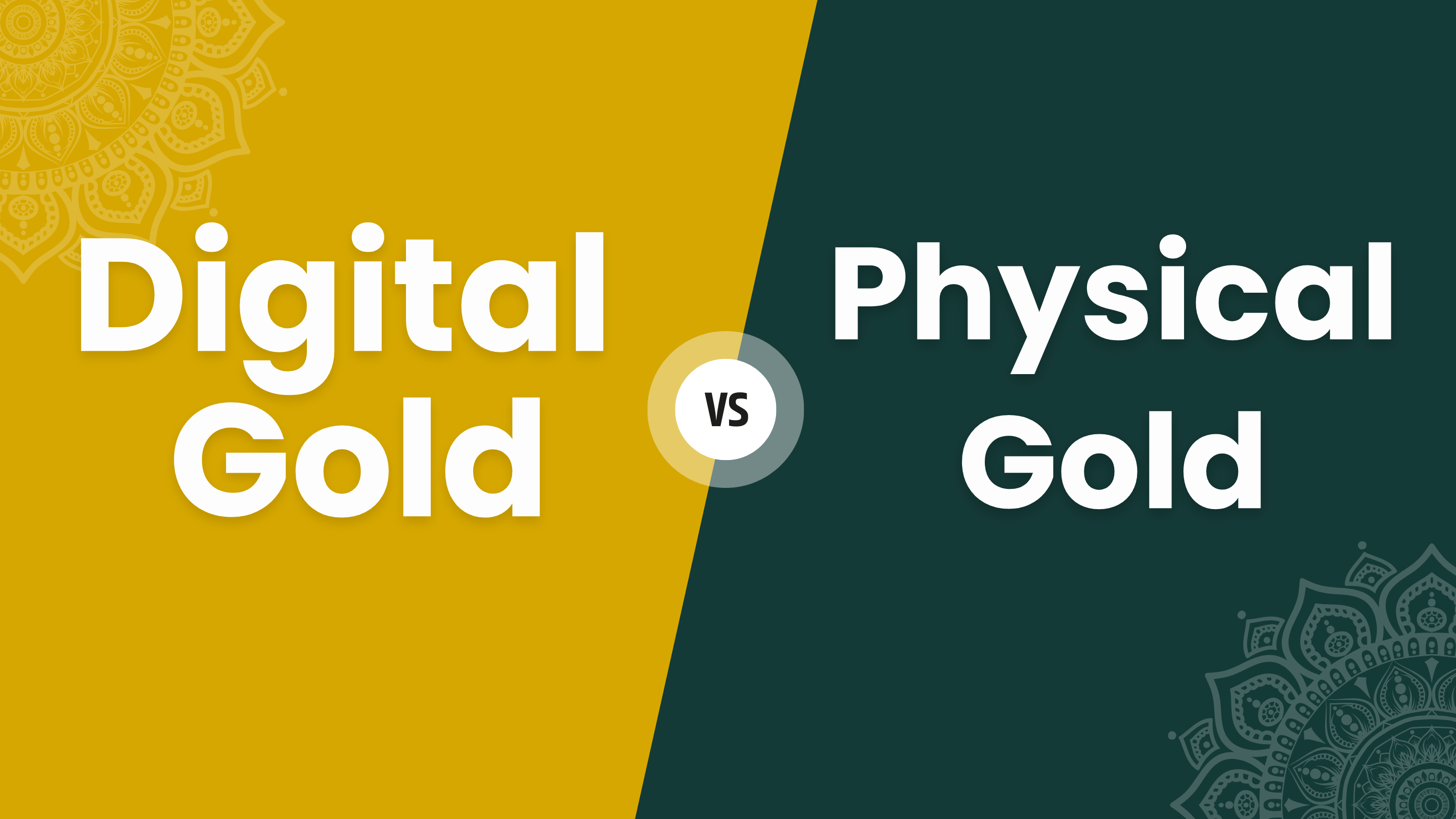 Key differences between digital gold and physical gold