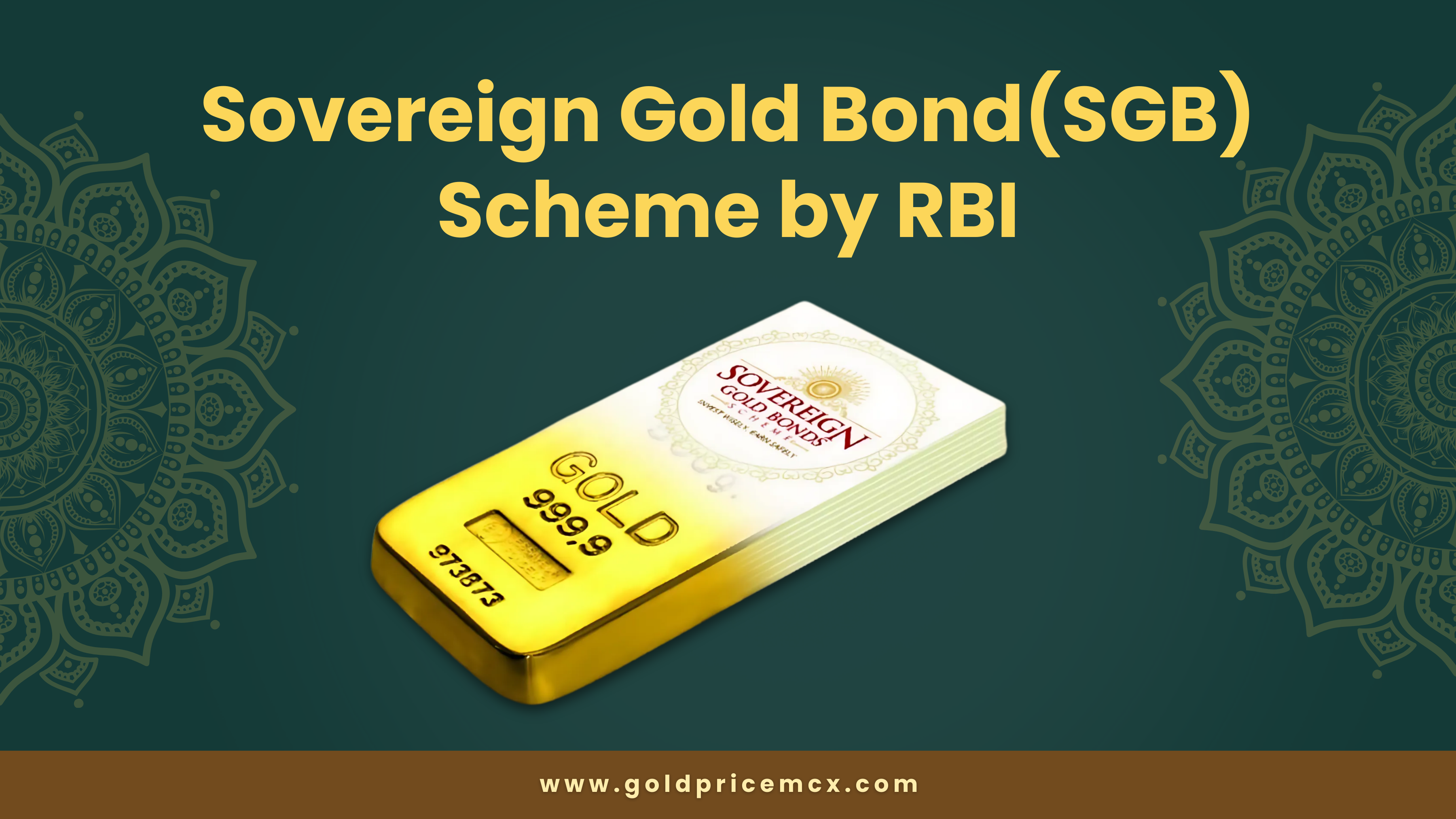 Sovereign gold bond sgb scheme by rbi